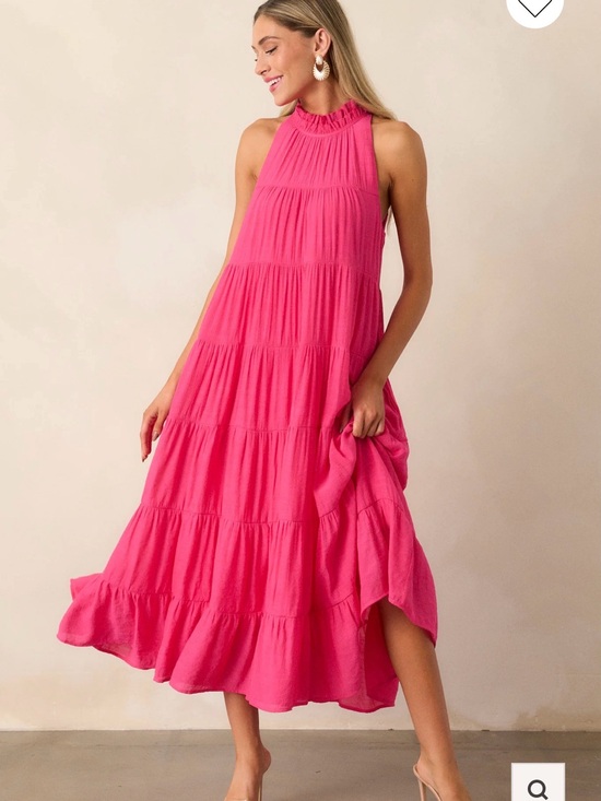 Aura Dresses & Skirts - NWT FUCHSIA PINK LONG DRESS by Aura, size L